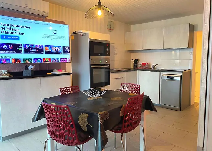 Apartmán T2 Lumineux Renove Avec Vue Etang, Clim, Parking, Wifi - Fr-1-553-205 Balaruc-les-Bains